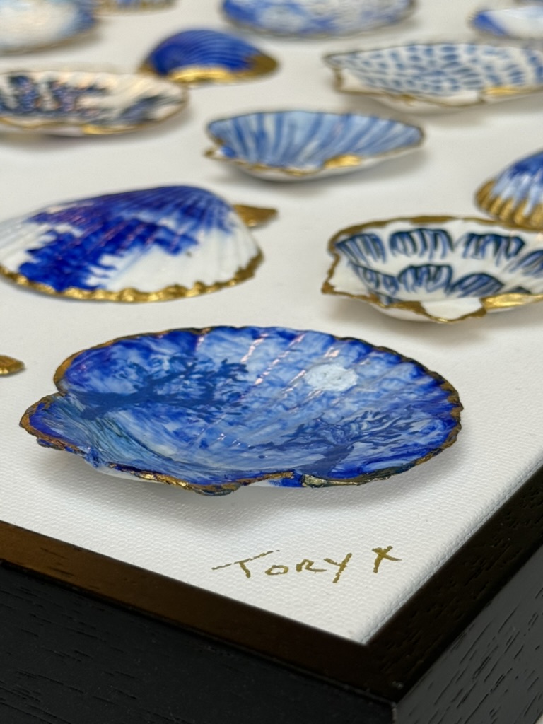 Close-up detail of Blue Inventory