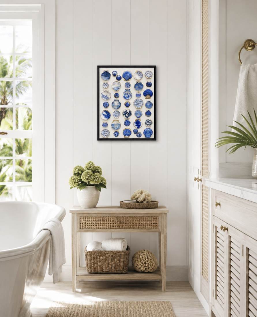 Blue Inventory styled in a coastal interior