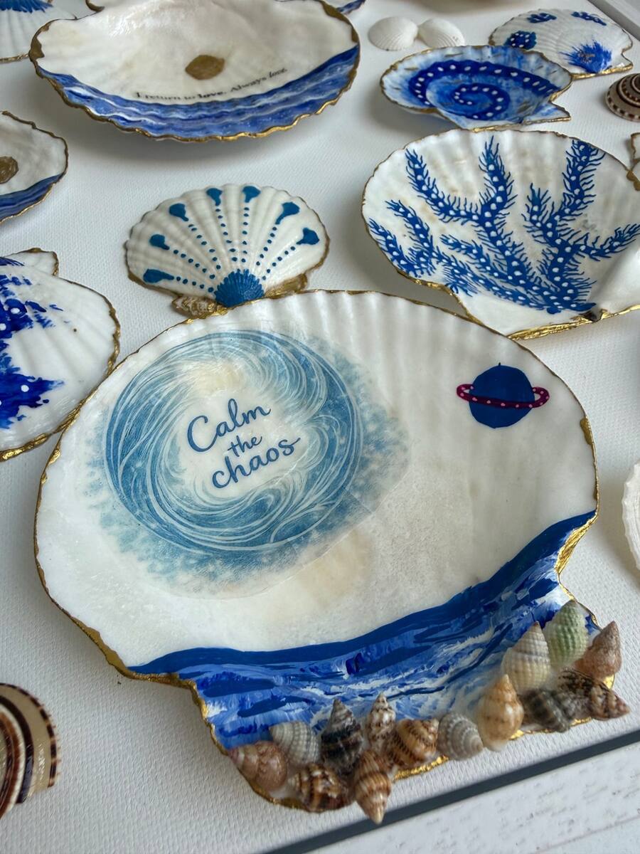 Close-up detail of Return to Love