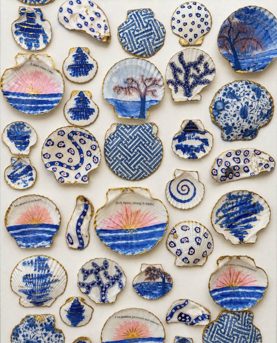 Close-up of Tidal Prayers shell details