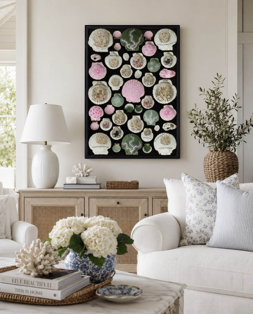 Wild Wisdom styled in an interior